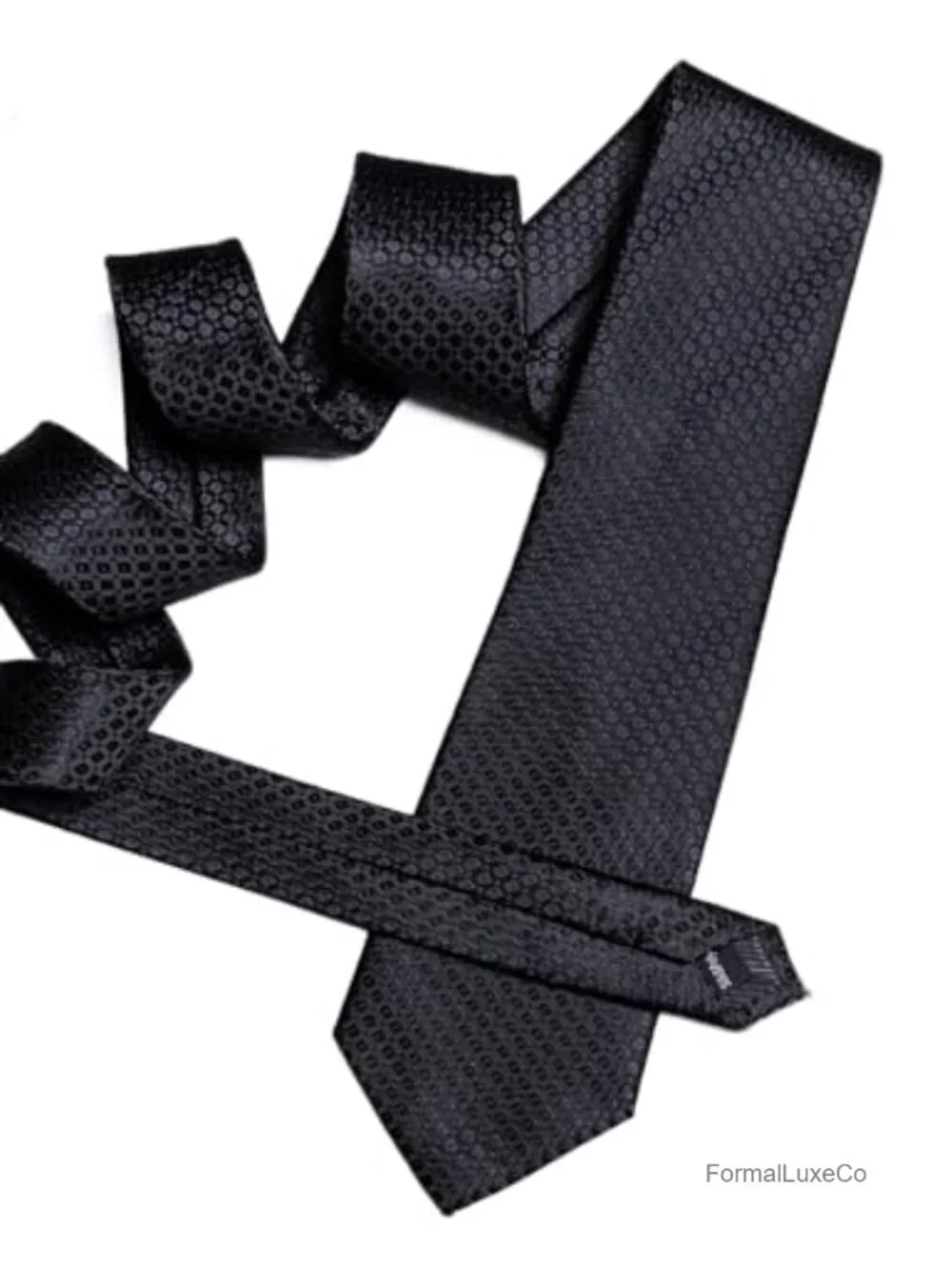 Men's Silk Tie Set with Pocket Square and Cufflinks